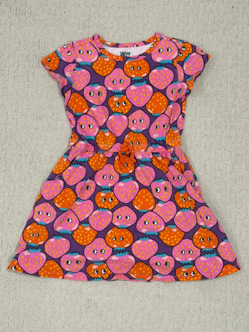 Spotted Zebra Strawberry Dress Size Medium (8)